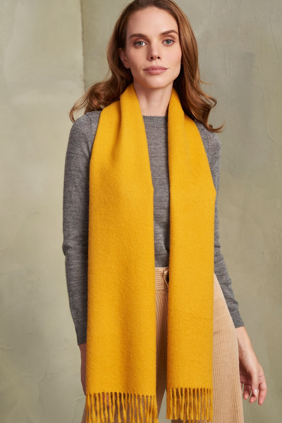 Chalina Adrian De Baby Alpaca Color Amarillo