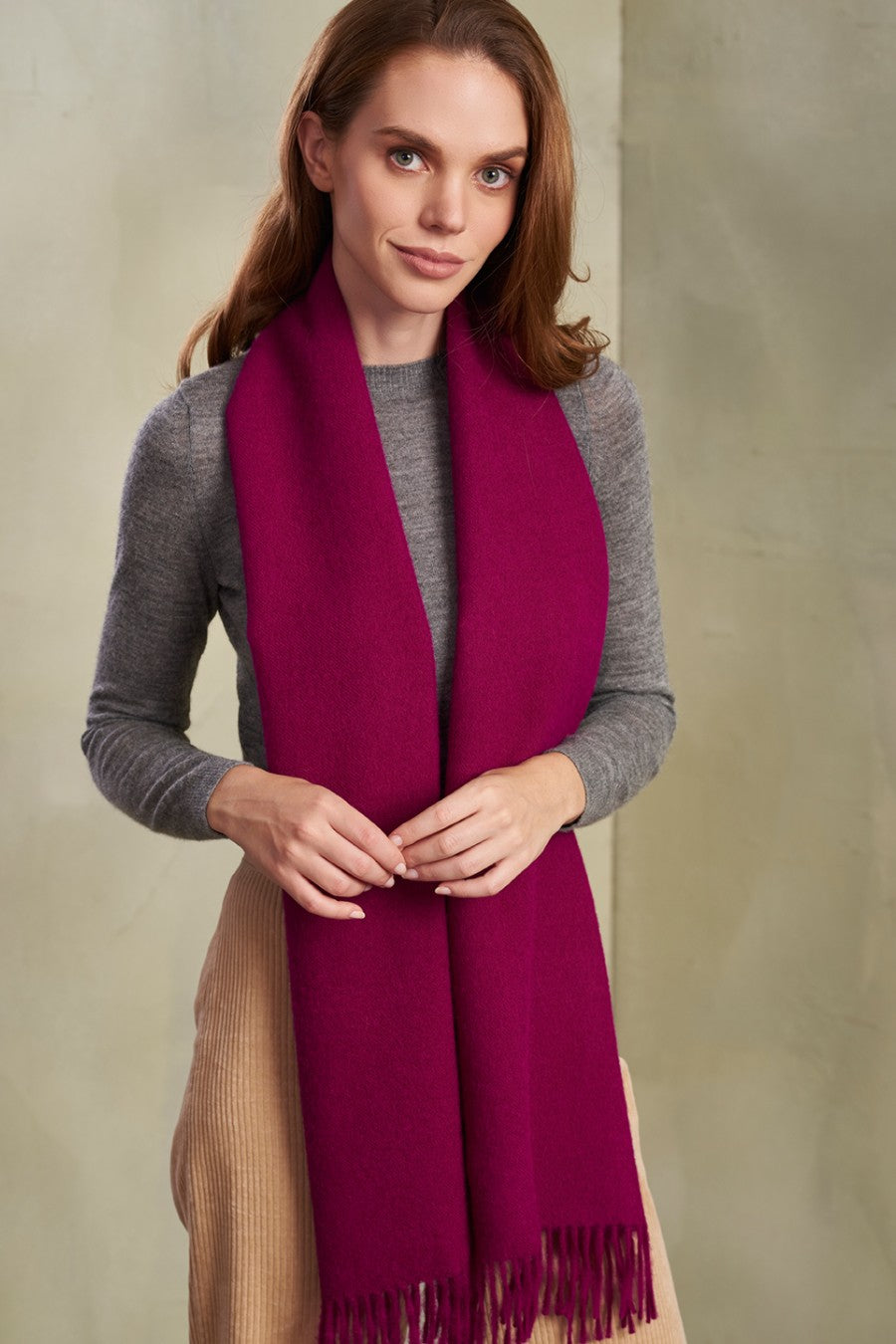 Chalina Adrian De Baby Alpaca Color Magenta