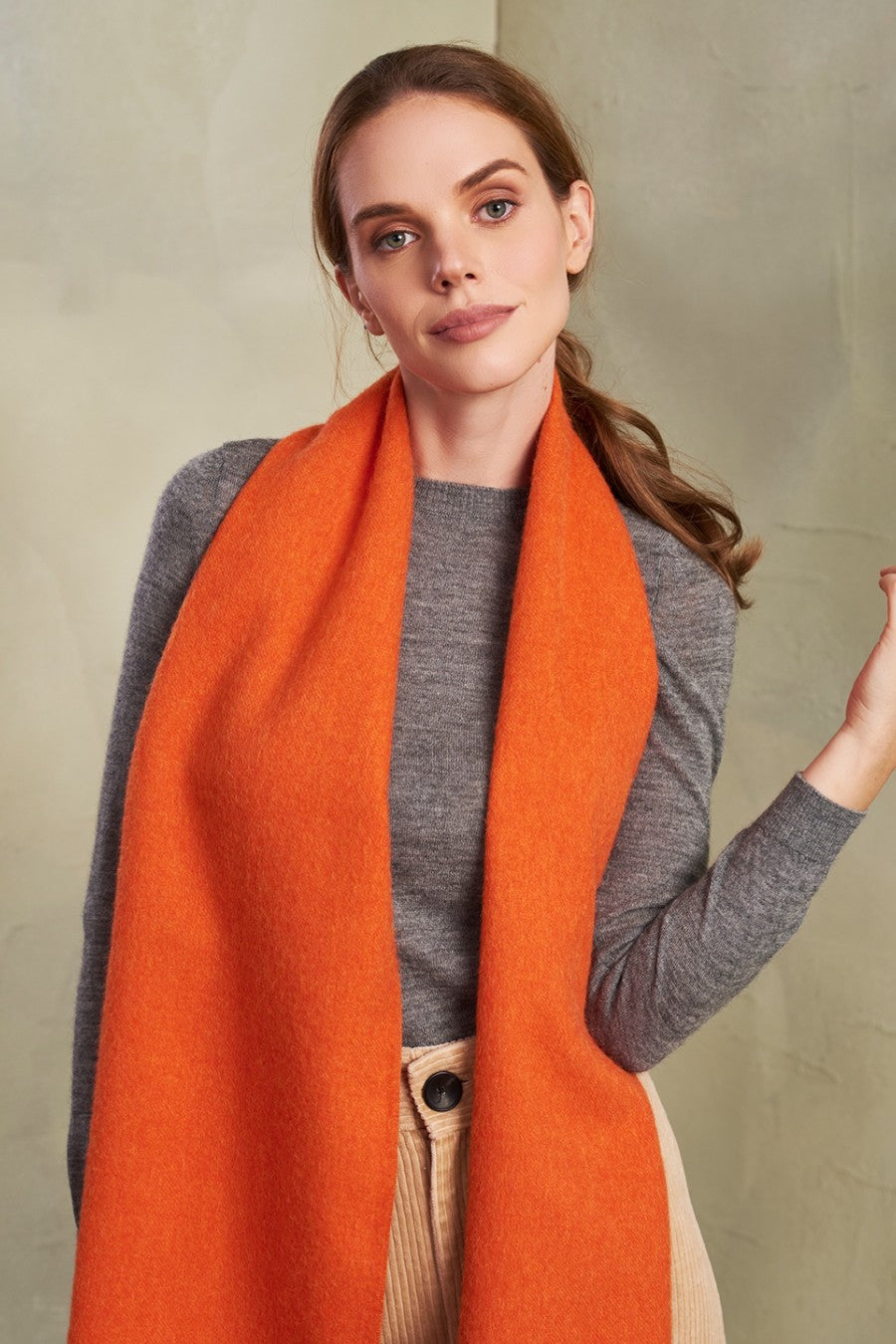 Chalina Adrian De Baby Alpaca Color Arancio
