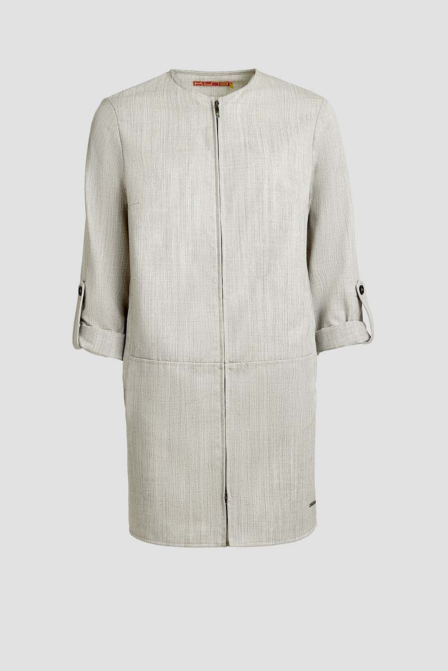 Abrigo Window De Lana & Baby Alpaca Color Gris