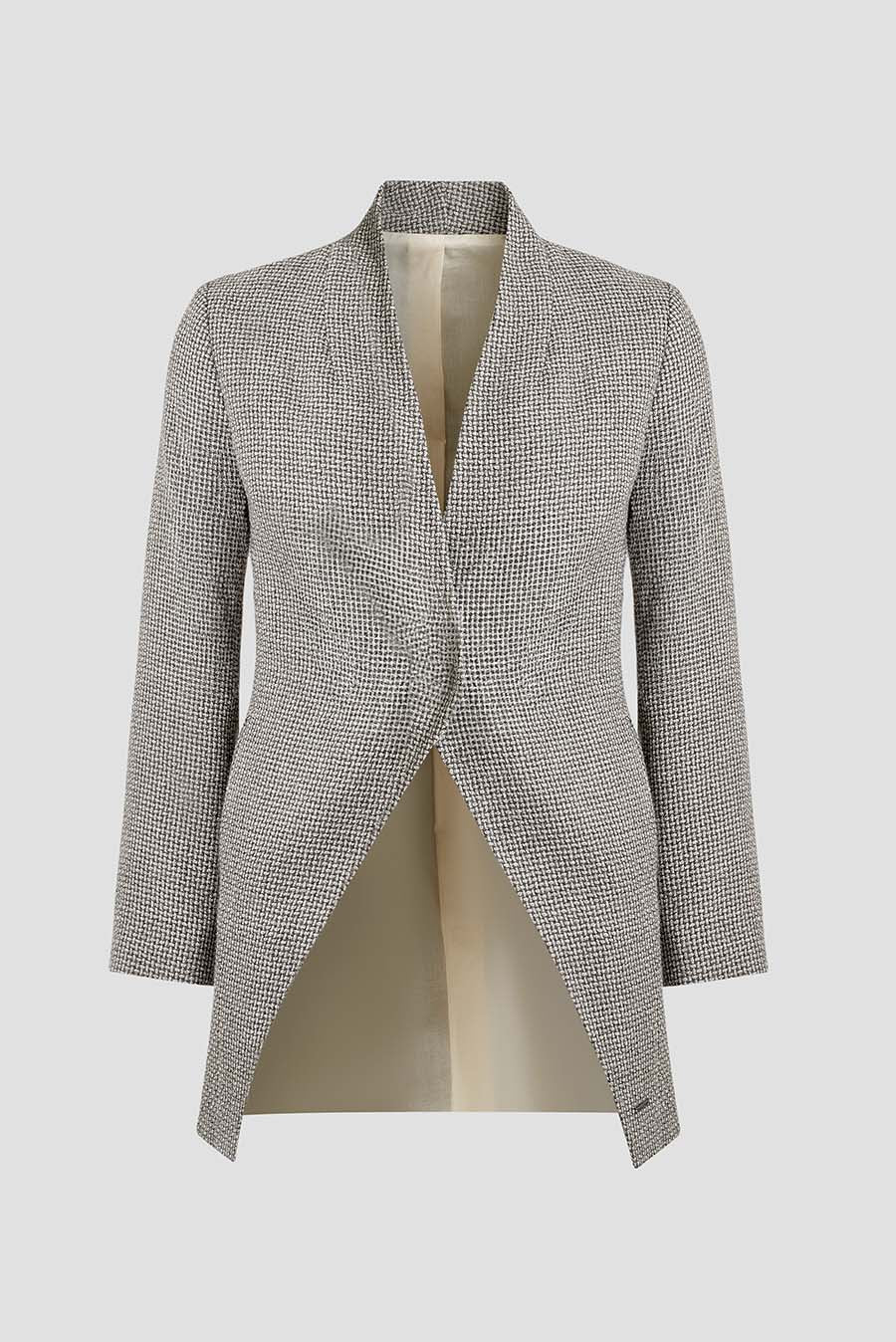 Abrigo Whose De Baby Alpaca Color Gris