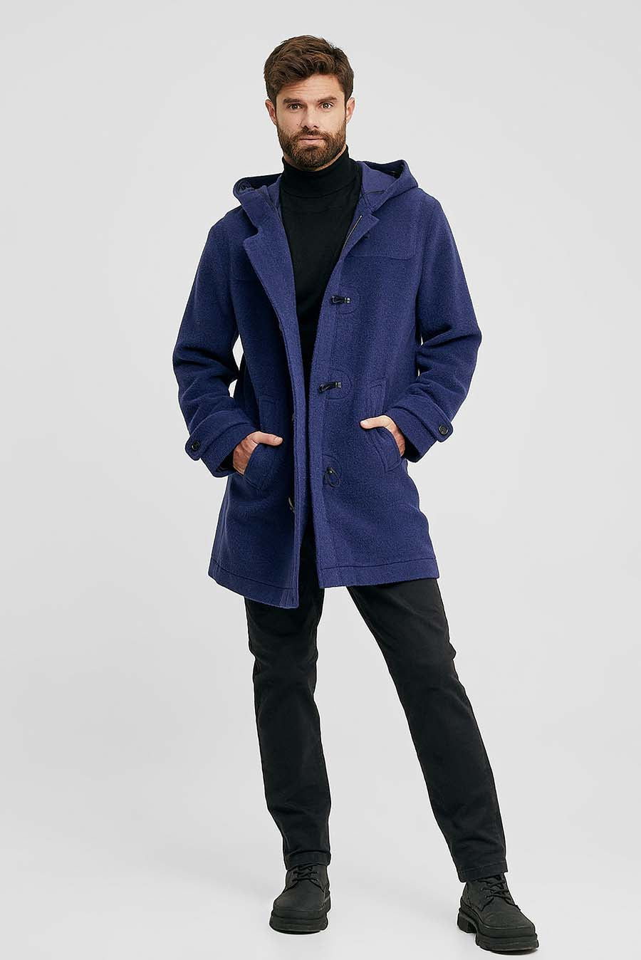 Saco Writer De Lana & Alpaca Color Darknavy