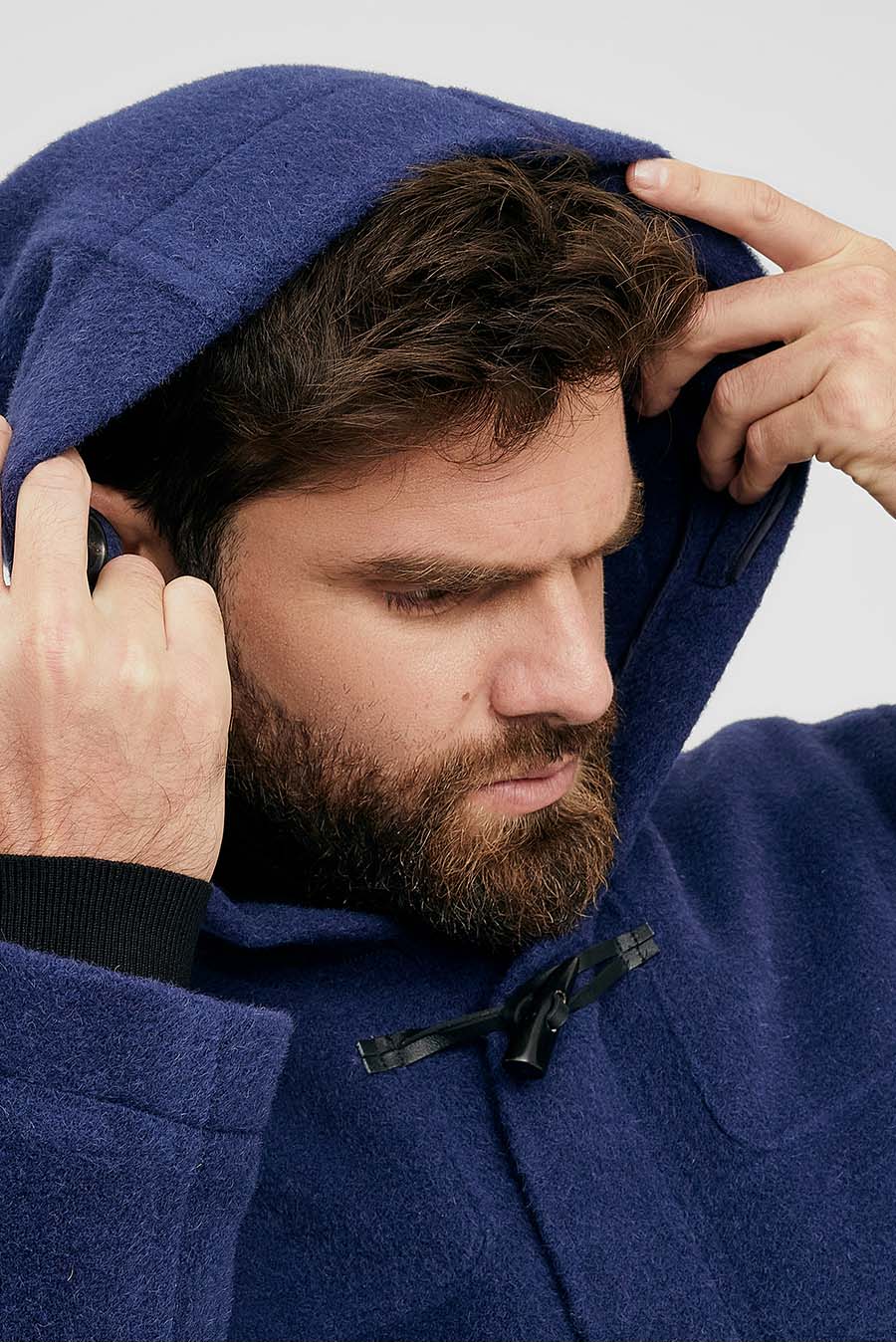 Saco Writer De Lana & Alpaca Color Darknavy