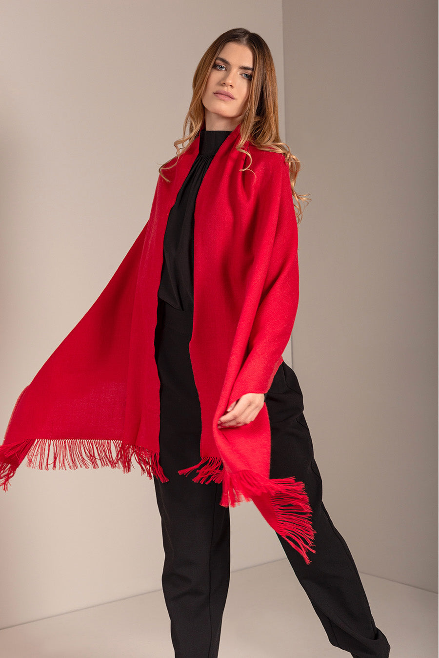 Estola Jee De Royal Alpaca Color Rojo