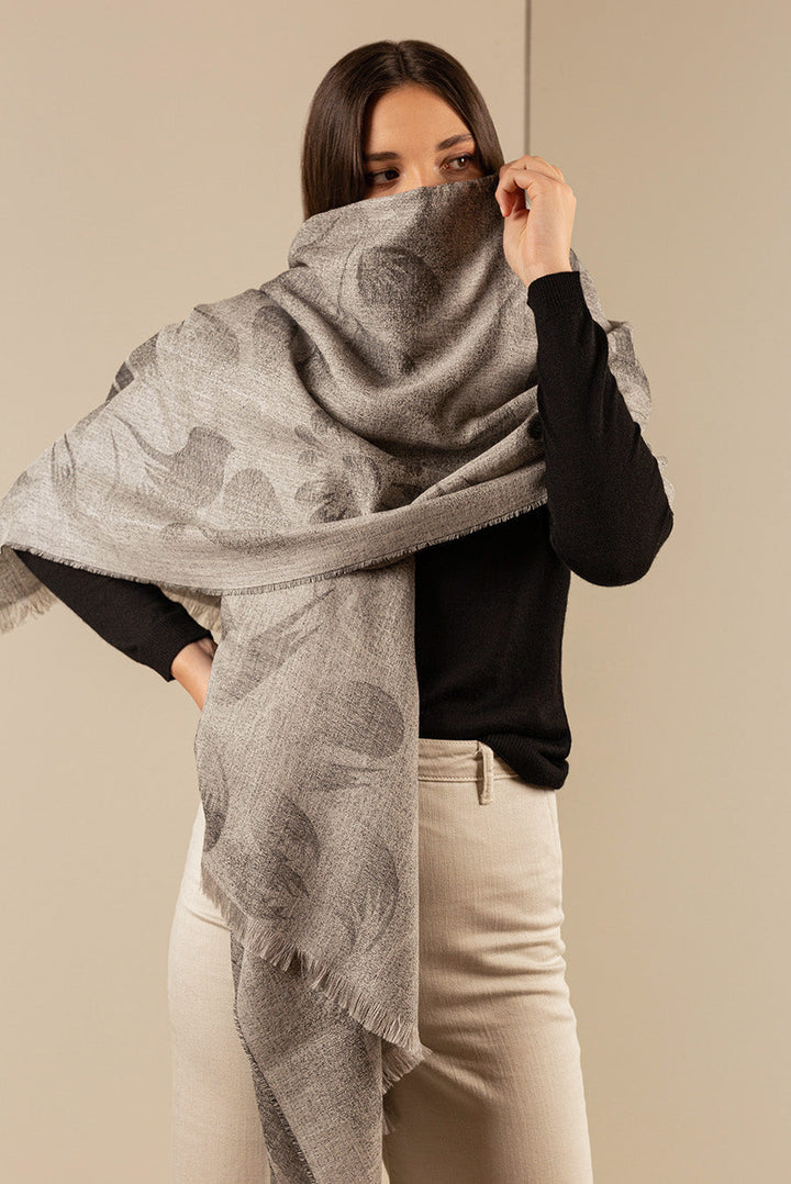 Estola Update De Baby Alpaca Color Negro