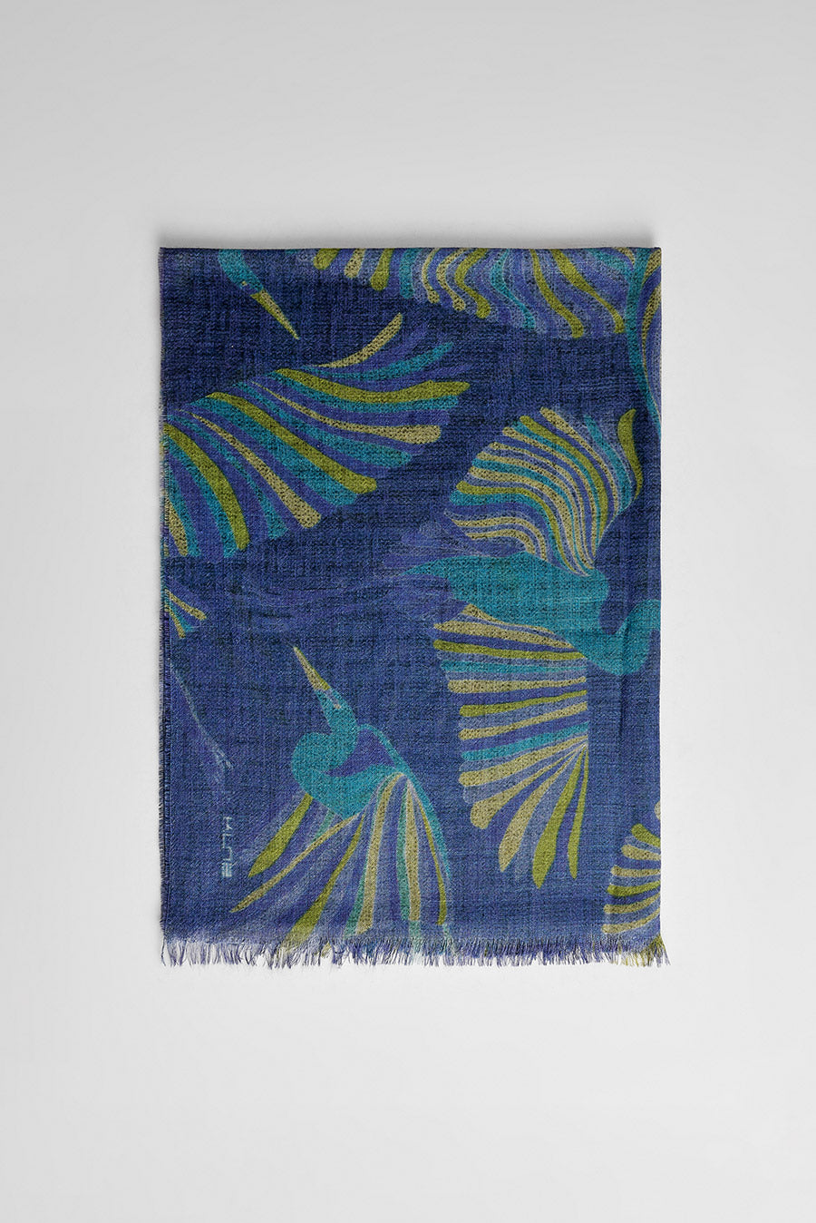 Estola Wallon De Baby Alpaca Color Azul