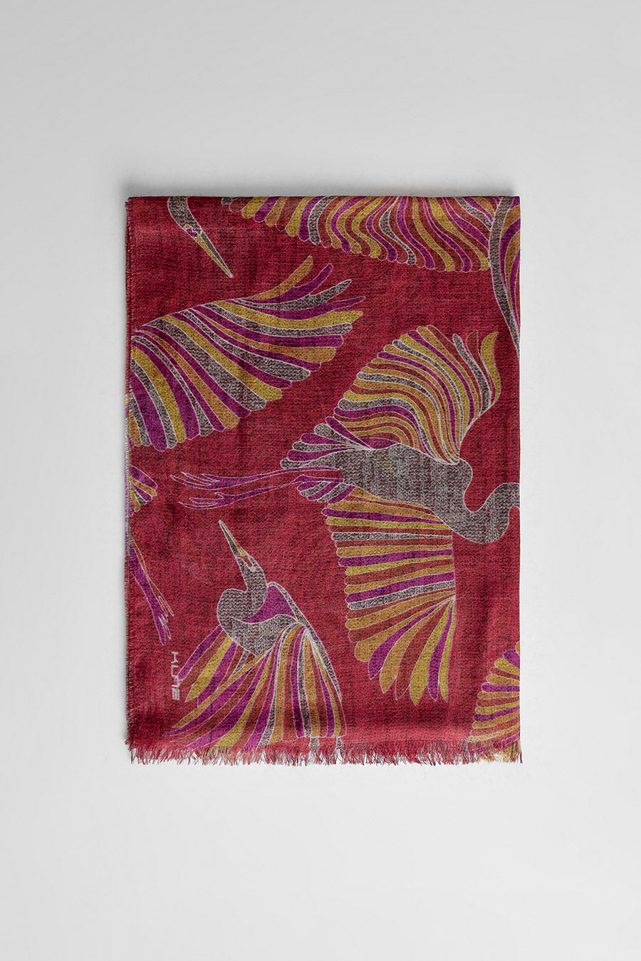 Estola Wallon De Baby Alpaca Color Rojo