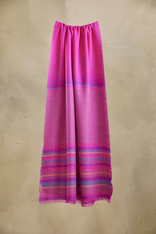 Estola Tenerife De Baby Alpaca Color Fucsia