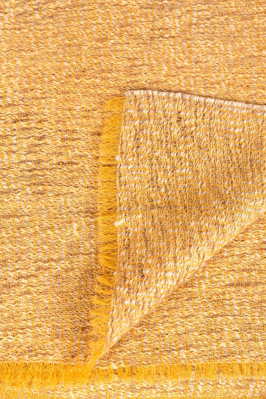 Estola Ublong De Baby Alpaca Color Amarillo