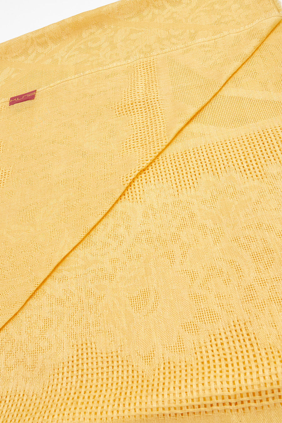Estola Varsallo De Baby Alpaca Color Amarillo