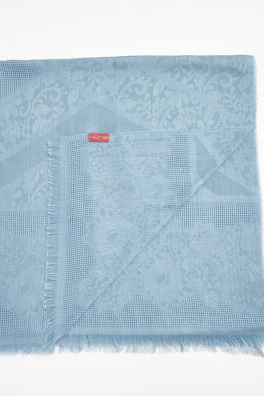 Estola Varsallo De Baby Alpaca Color Baby Blue