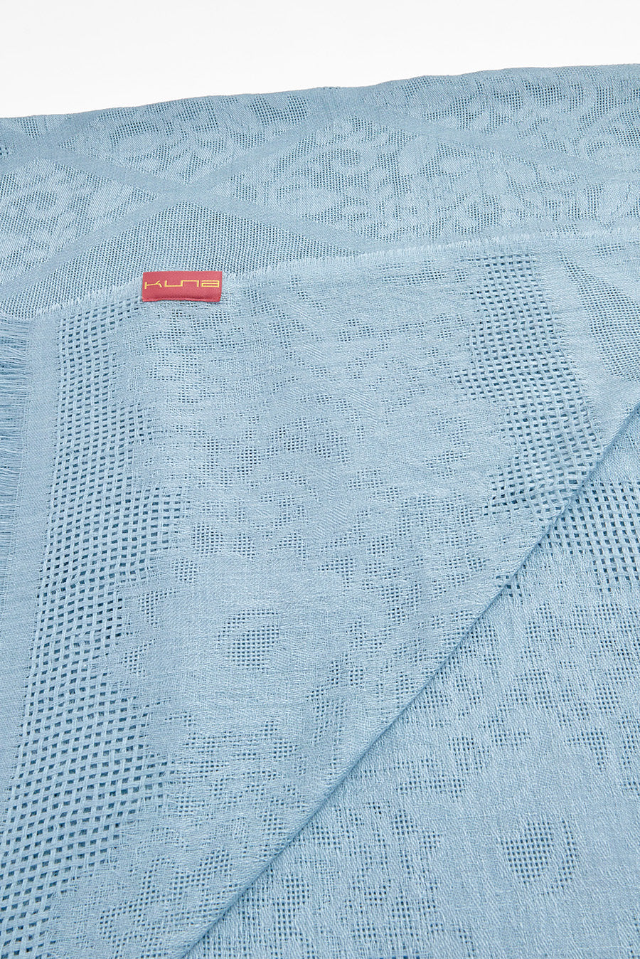 Estola Varsallo De Baby Alpaca Color Baby Blue