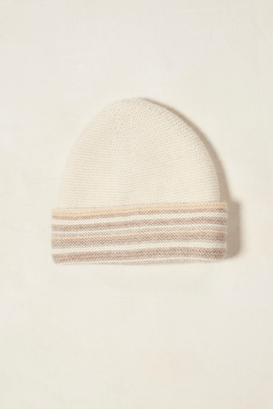 Gorro Solfa De Baby Alpaca Color Ecru