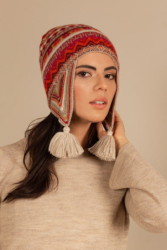 Gorro Uzbek De Baby Alpaca Color Arena