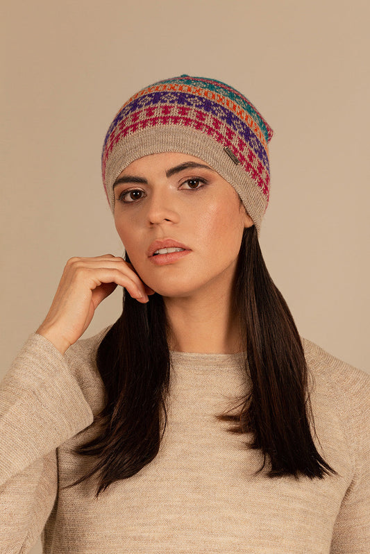 Gorro Thais De Baby Alpaca Color Diesel