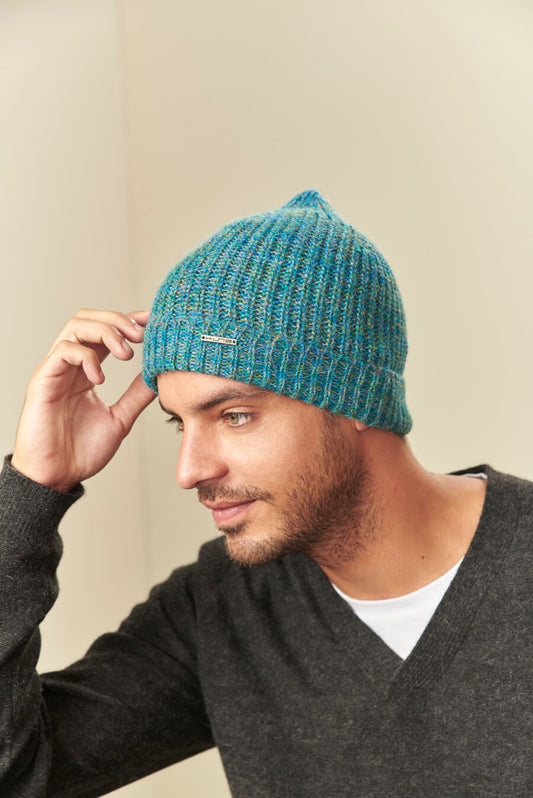 Gorro Ubicate De Baby Alpaca Color Azul