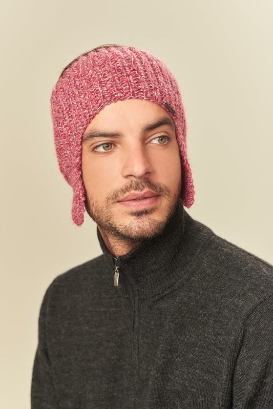 Gorro Uachipa De Baby Alpaca Color Rosered