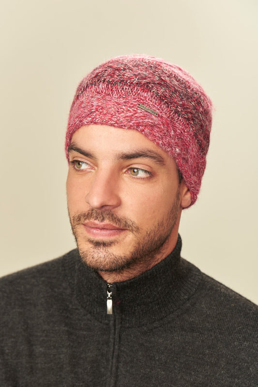 Gorro Uri De Baby Alpaca Color Rosered