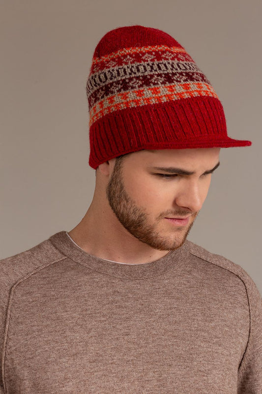 Gorro Ualter Hat De Baby Alpaca Color Rojo