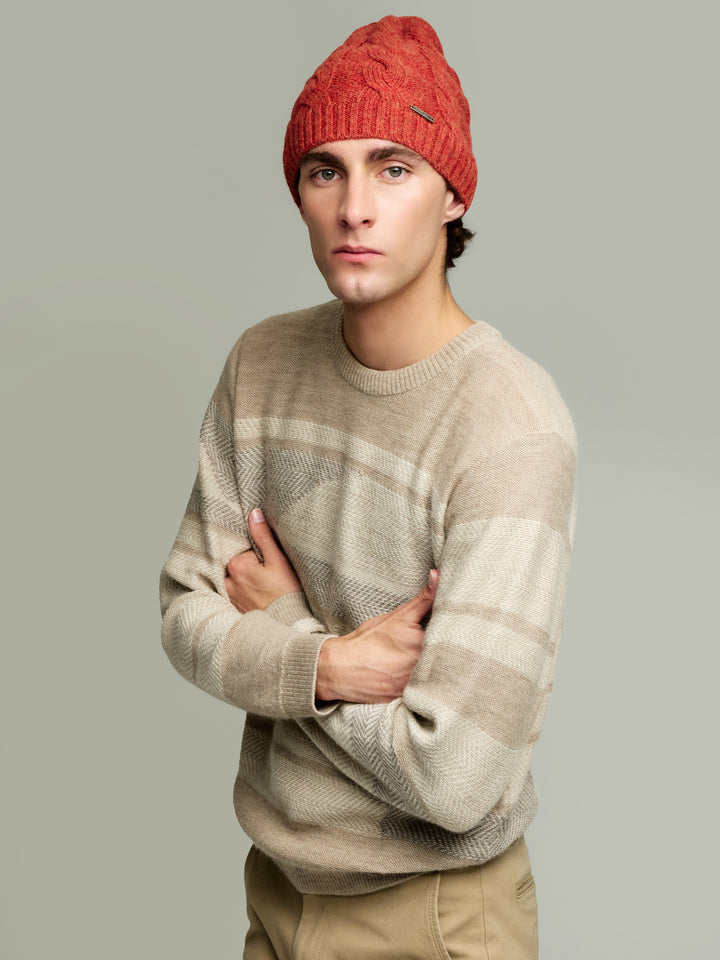 Gorro Yarela De Baby Alpaca Color Naranja