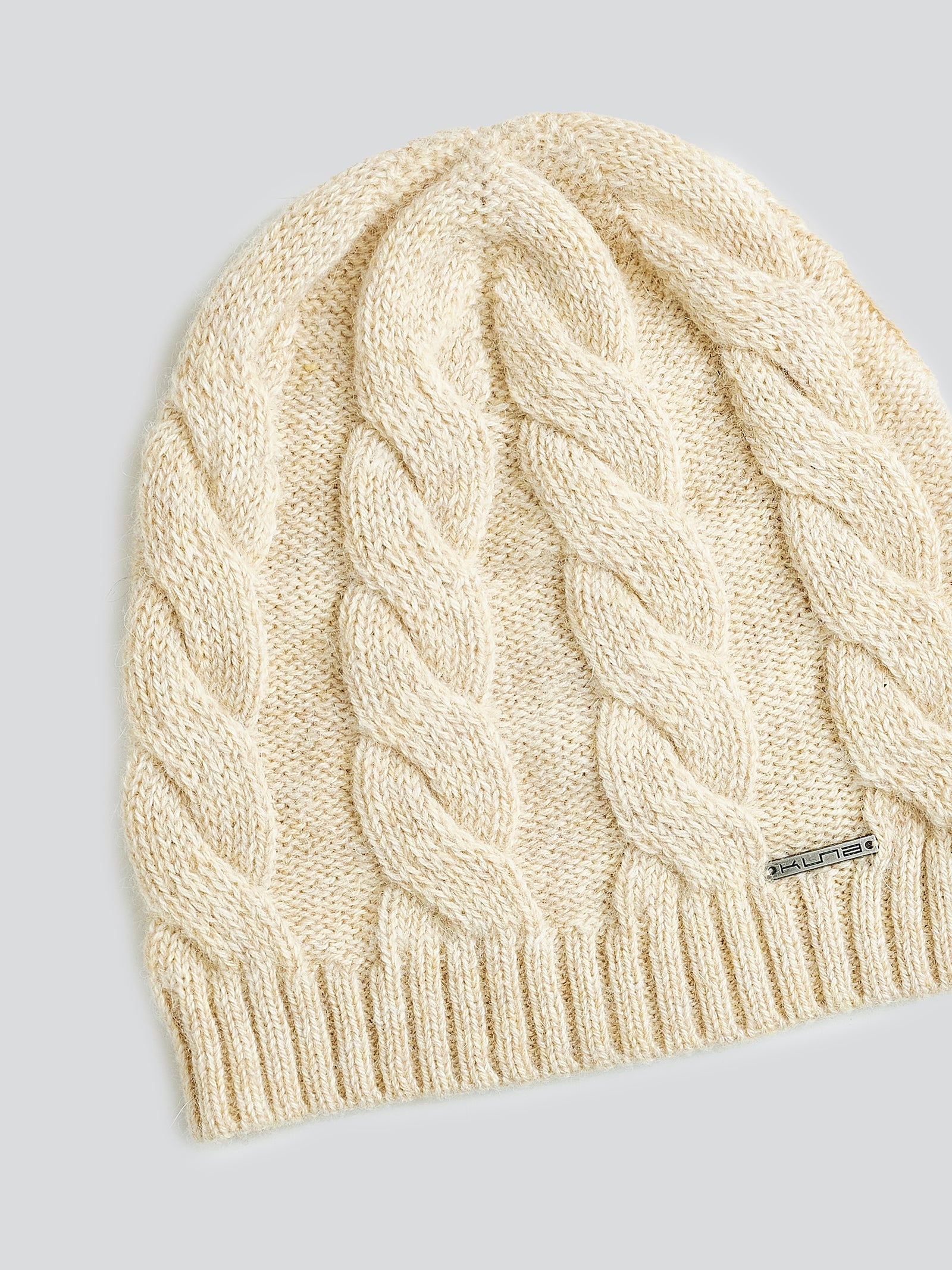 Gorro Yarela De Baby Alpaca Color Beige
