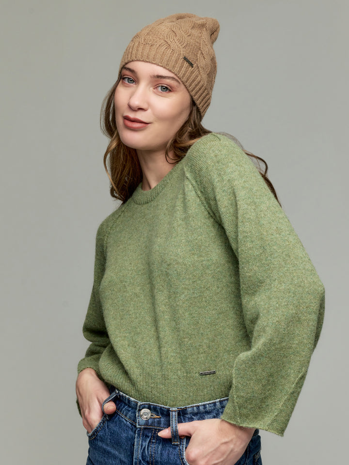 Gorro Yarela De Baby Alpaca Color Camel