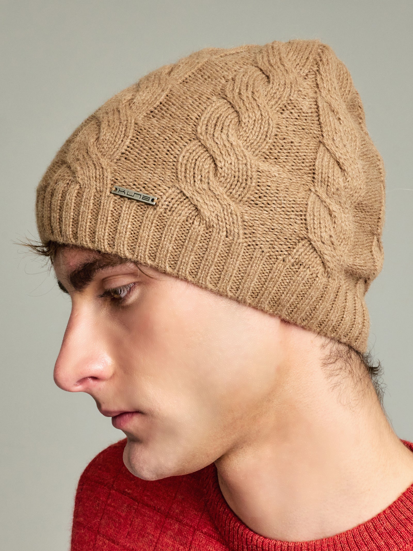 Gorro Yarela De Baby Alpaca Color Camel