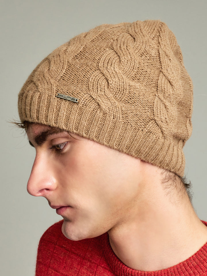 Gorro Yarela De Baby Alpaca Color Camel