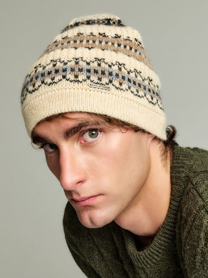 Gorro Yoke Hat De Baby Alpaca Color Beige
