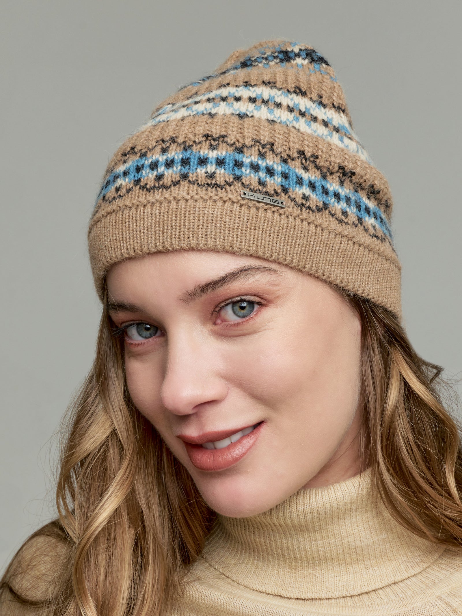Gorro Yoke Hat De Baby Alpaca Color Camel