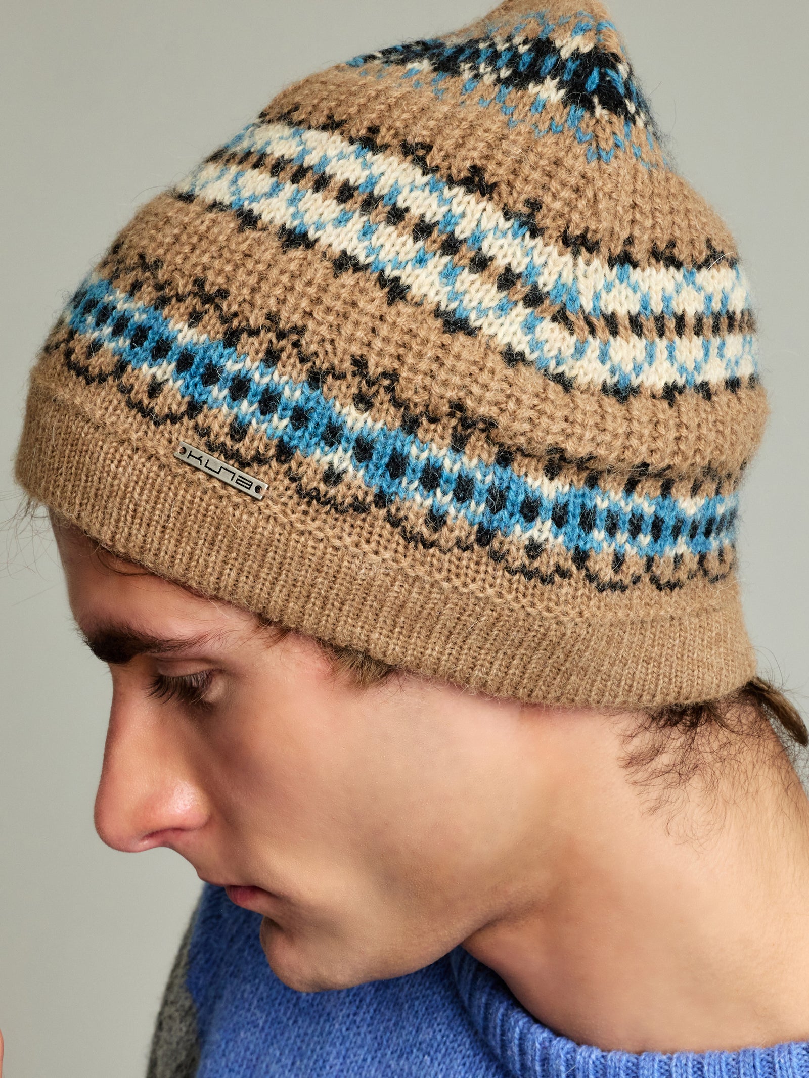 Gorro Yoke Hat De Baby Alpaca Color Camel
