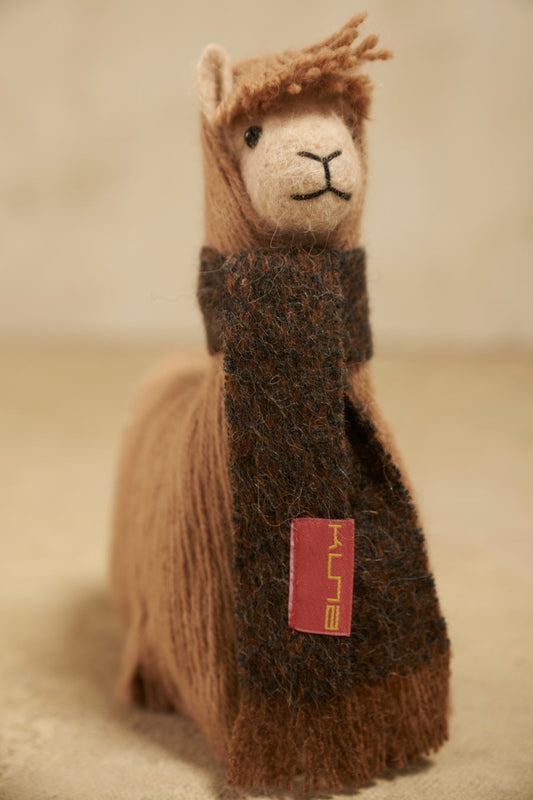 Peluche Rawa Grande De Baby Alpaca Color Camel