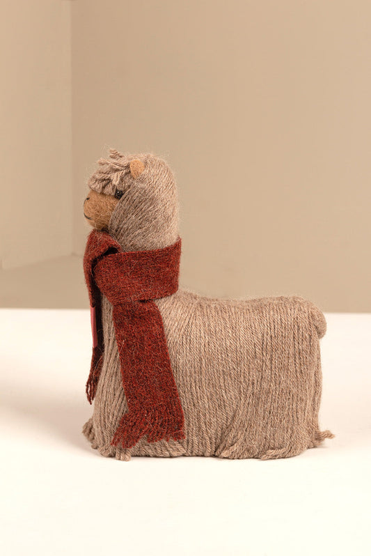 Peluche Rawa Grande De Baby Alpaca Color Beige
