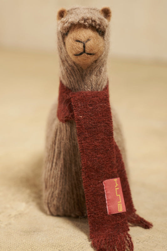 Peluche Rawa Grande De Baby Alpaca Color Gris