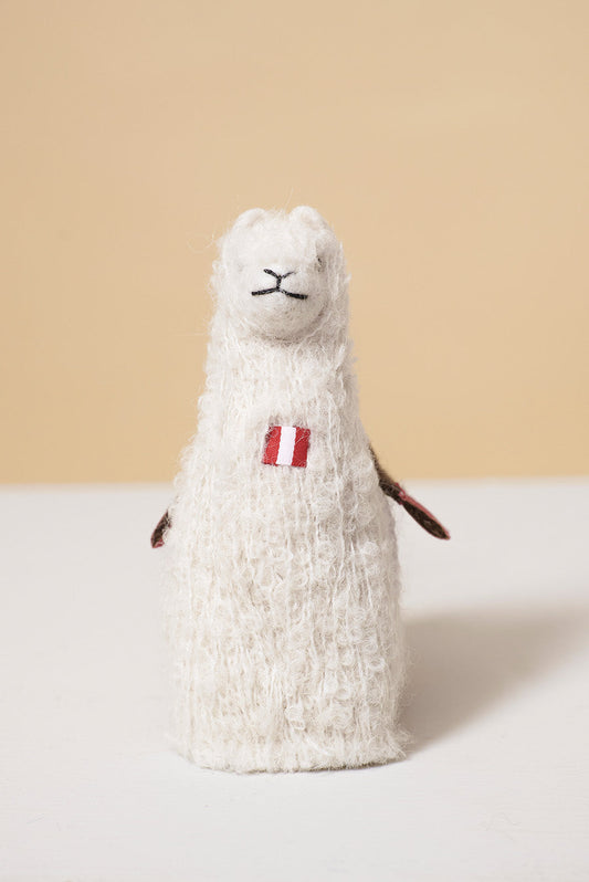 Peluche Rawa Mediana De Baby Alpaca Color Ecru