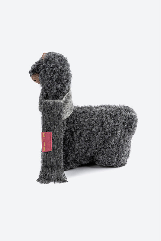 Peluche Rawa Grande De Alpaca Color Gris