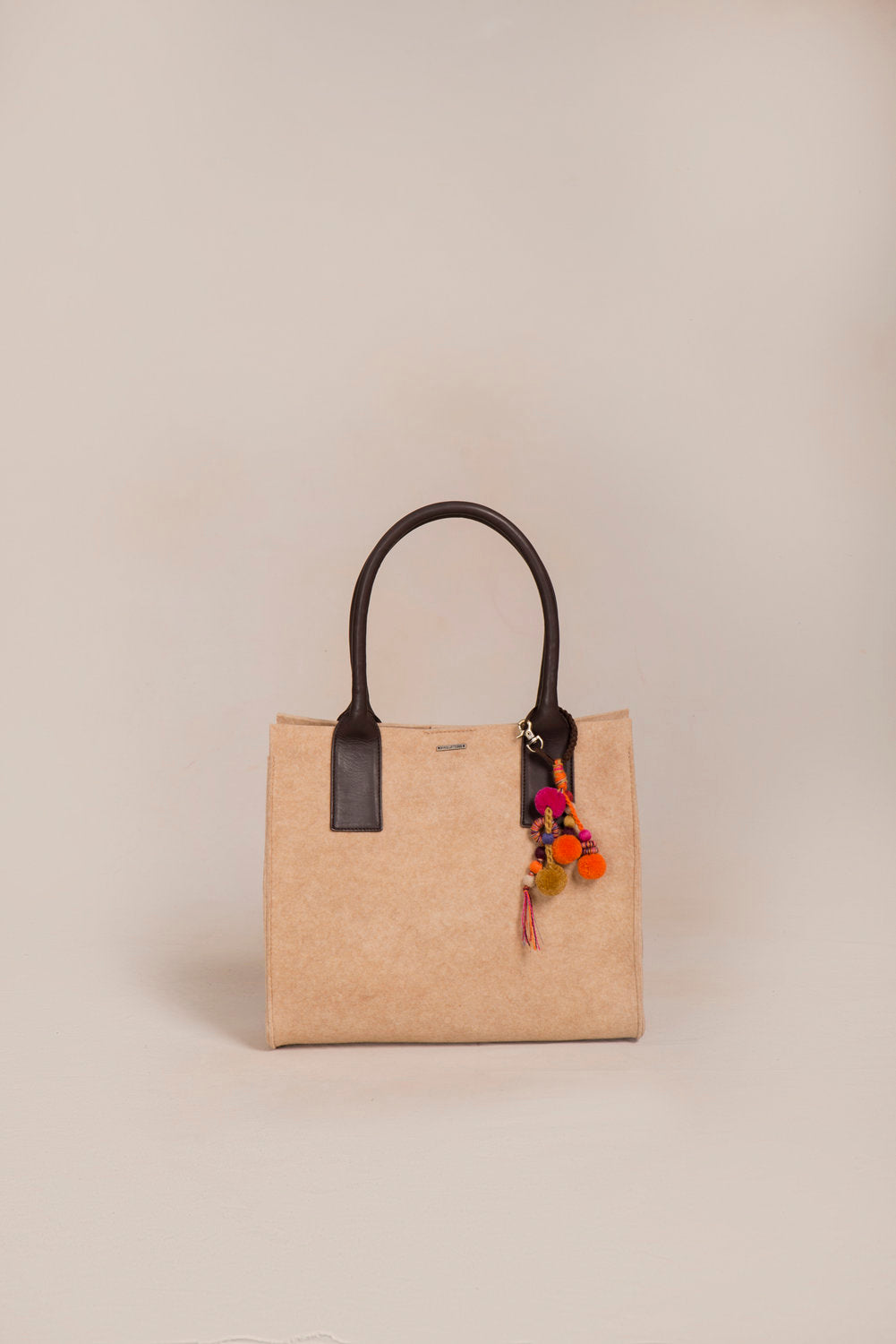 Cartera Ramona De Alpaca & Lana Color Beige