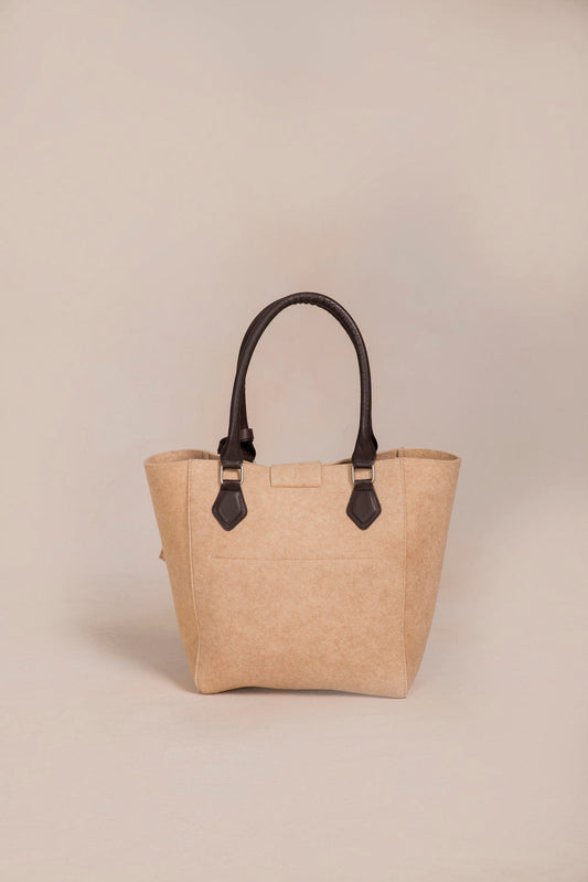 Cartera Randy De Alpaca & Lana Color Beige