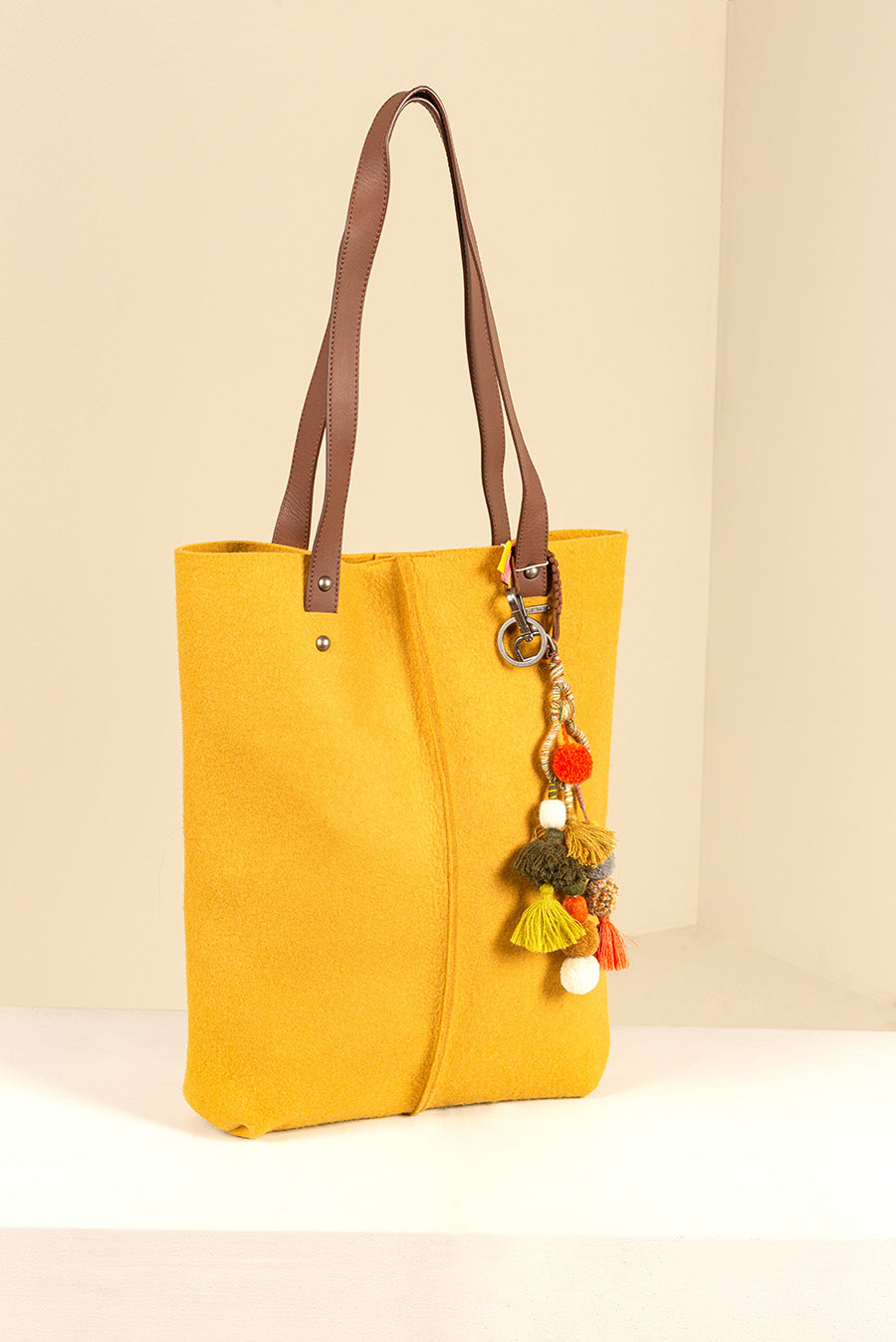 Cartera Raisin De Alpaca & Lana Color Senape
