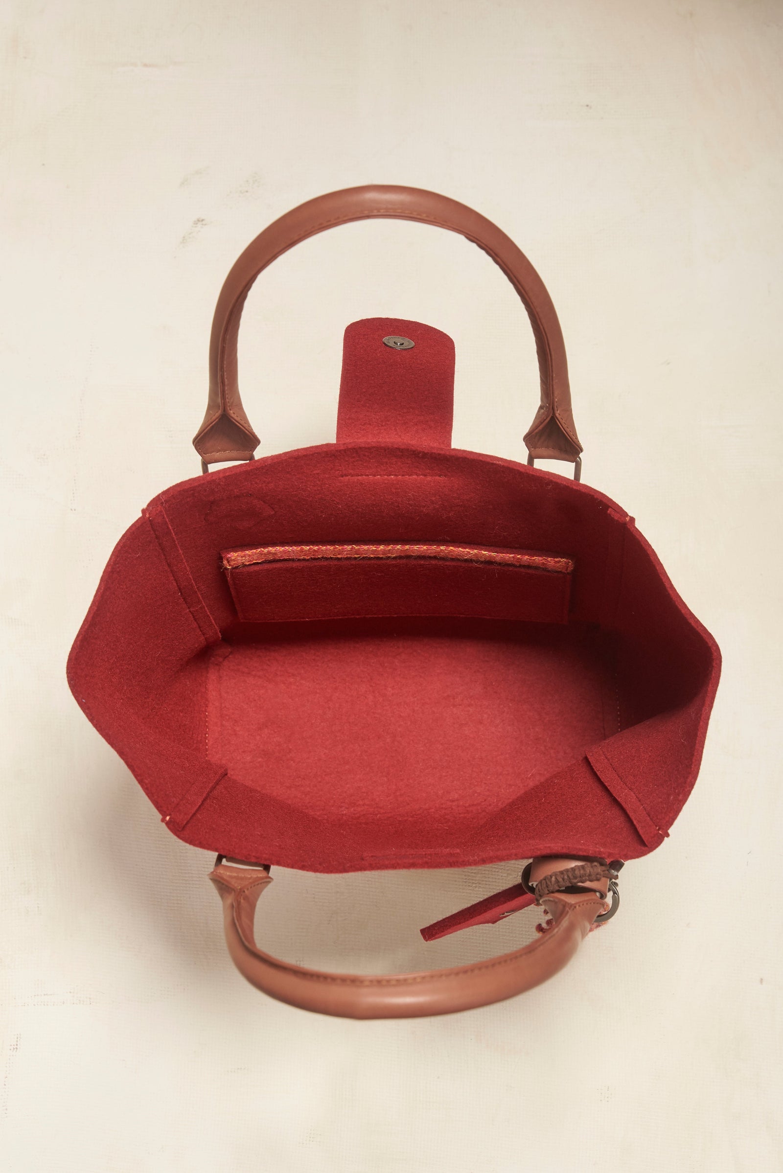 Cartera Randy De Alpaca & Lana Color Rubi