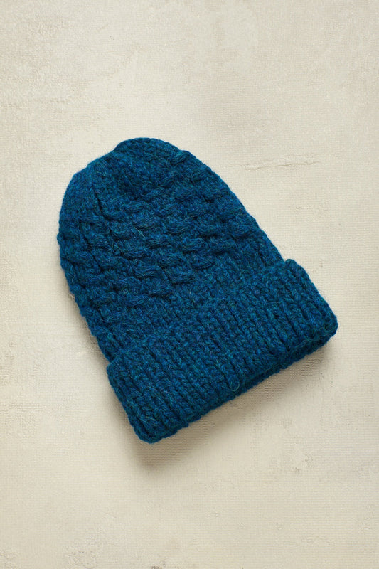 Gorro Huascarán 2 De Alpaca Color Turqueza