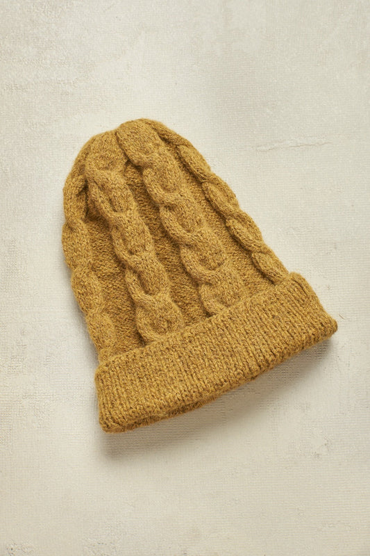 Gorro Huascarán 5 De Alpaca Color Amarillo