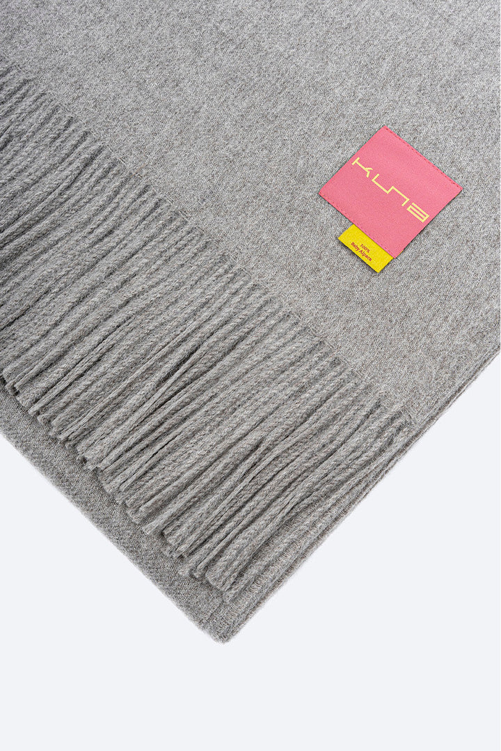 Manta Jet De Baby Alpaca Color Gris