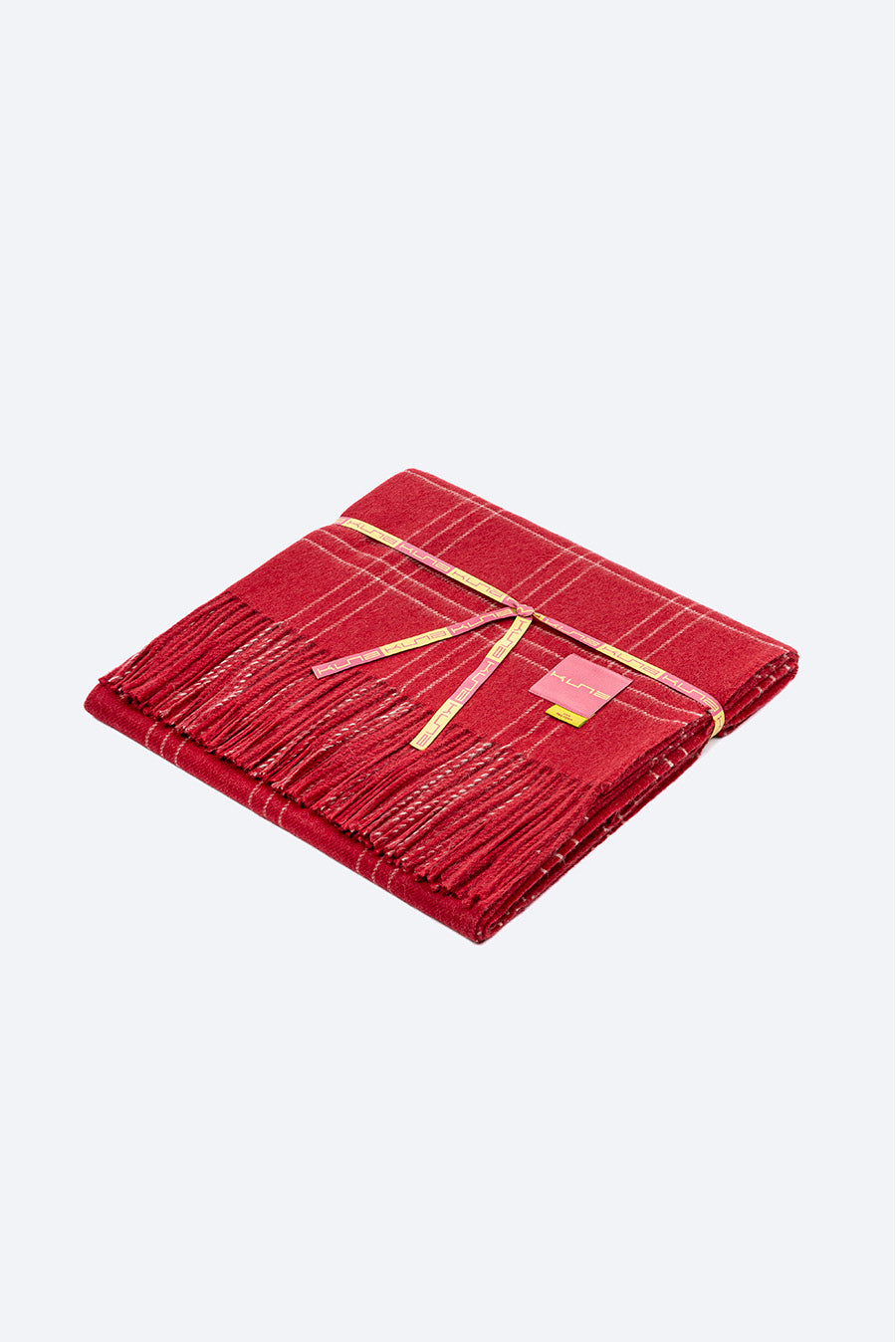 Manta Jetlag De Baby Alpaca Color Rojo