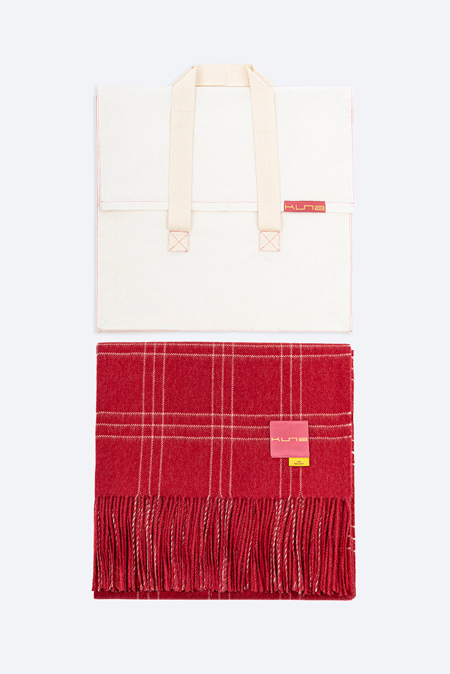 Manta Jetlag De Baby Alpaca Color Rojo