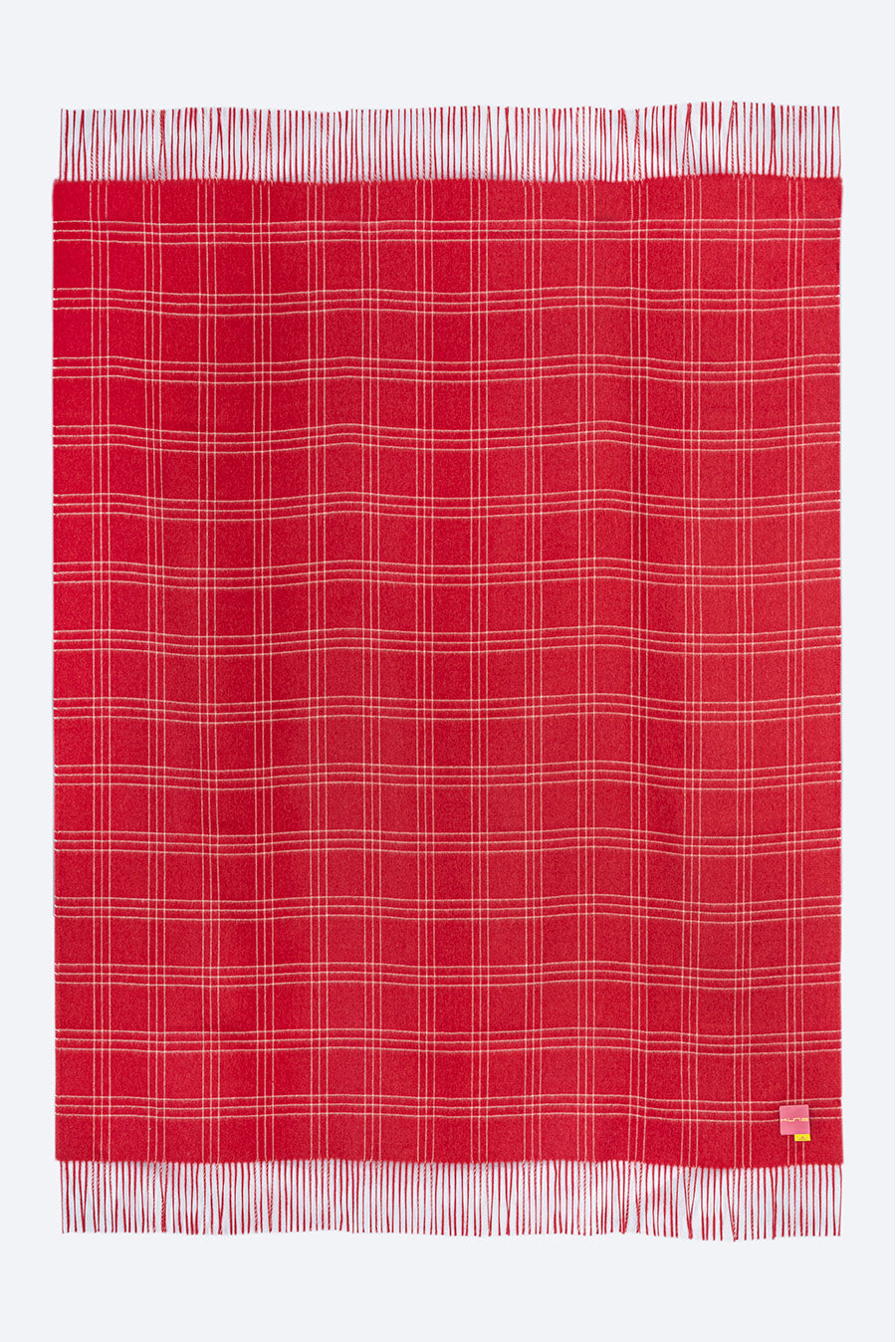 Manta Jetlag De Baby Alpaca Color Rojo