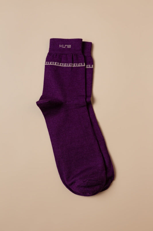 Medias Route De Baby Alpaca Color Morado