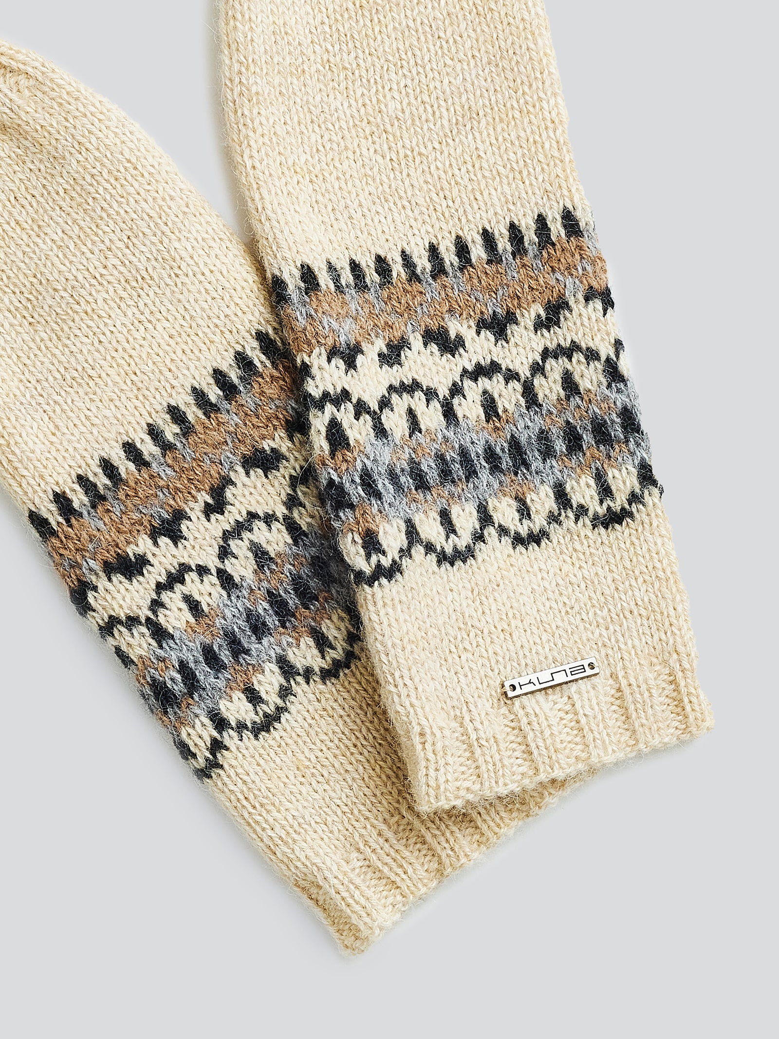 Guantes Yoke Gloves De Baby Alpaca Color Beige